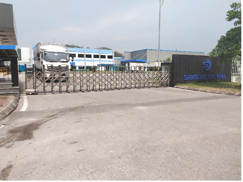 Lắp đặt hệ thống cổng xoay 3 càng tại Công ty Shinsung C&T Thái Nguyên