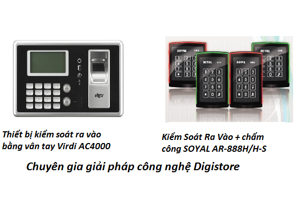 So sánh thiết bị chấm công kiểm soát cửa bằng vân tay và thiết bị chấm công kiểm soát cửa bằng thẻ từ