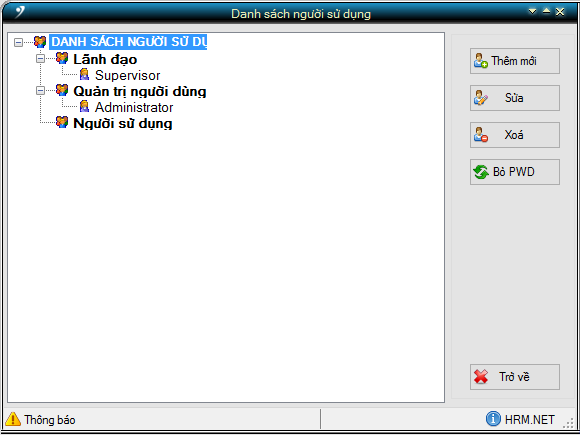 Hướng dẫn quản trị người dùng trong HR-ERP