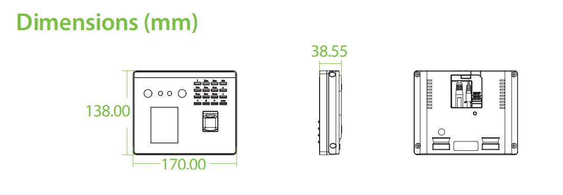 Máy chấm công khuôn mặt ZKteco MB560-VL