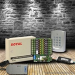 Bộ sản phẩm  kiểm soát phân tầng thang máy dùng thẻ từ Soyal AR-401RO-16 và AR-721H
